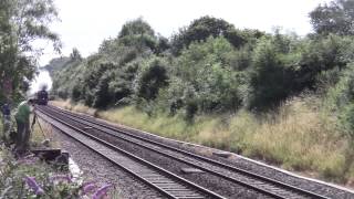preview picture of video 'The Torbay Express - 34046 Braunton - Flax Bourton -06/07/14'