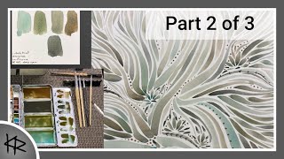 Experimental Series - Creative Mutation -  easy & relaxing WATERCOLOR - 278 - Part 2