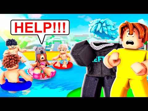 ANGEL STUCK at a BOYS only POOL PARTY..(Brookhaven)