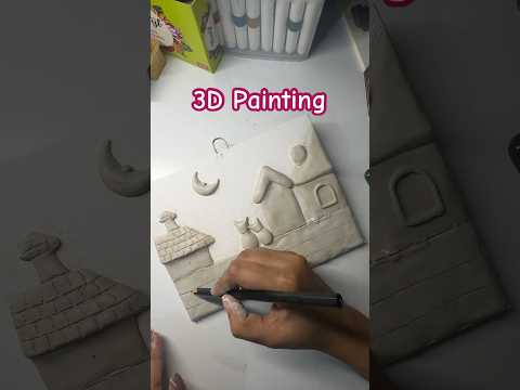 3D painting -part1 🥰 #art #painting #craft #shorts #drawing