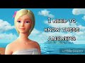 Barbie As The Island Princess I Need To Know Duet With Lyrics