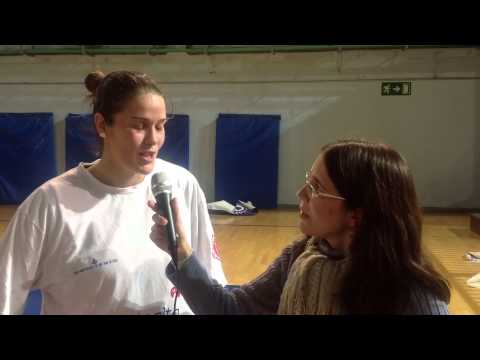 Laura Bejarano tras el partido del Segle XXI