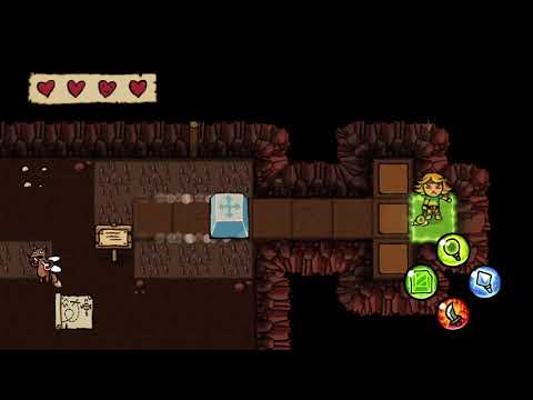 Ittle Dew Master Cave puzzle 5 - slightly easier way