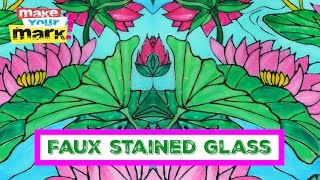 FAUX Stained Glass with ColorIt  and UNICORN SPiT