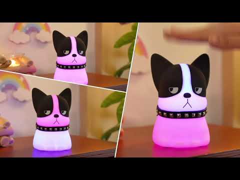 Gambar Eglare Lampu Tidur LED Rechargeable 2.5 Watt 3000K/RGB Frenchy - Hitam/Putih