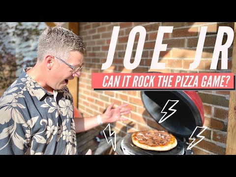 BBQ pizza on the Kamado Joe Jr.  As good as the DoJoe?