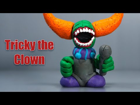 Making Tricky the Clown with Clay | Friday Night Funkin Mod