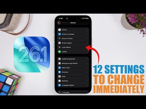 iOS 26.1 - 12 Settings You NEED to Change Immediately !
