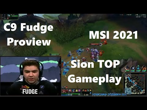 MSI 2021 Proview C9 Fudge Sion Gameplay POV Top - C9 vs MAD