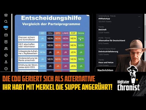 The CDU is presenting itself as an alternative – you and Merkel have stirred the soup!