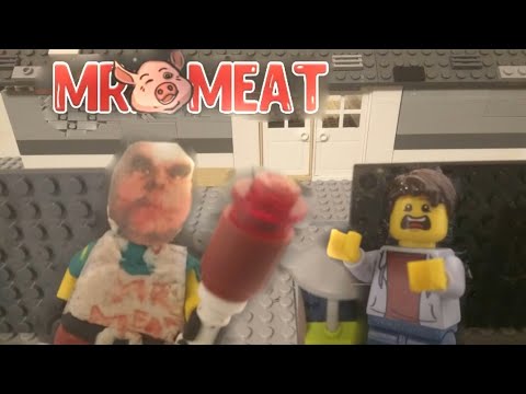 Лего мультфильм Mr. Meat - stop motion animation | horror game Mr. Meat