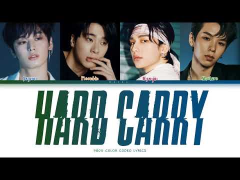 9800 - Hard Carry (하드캐리) (Original: GOT7) [Color Coded Lyrics 가사/Han/Rom/Eng]