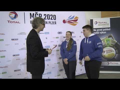 Rozhovor s Ondřejem Šilhánem a Marcelou Růžička - MČR v badmintonu Plzeň 2020