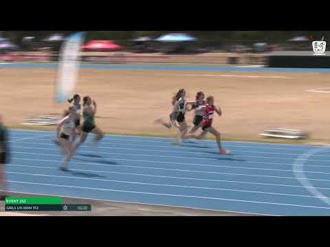 Girls U15 100m Timed Final 2 : 2024-25 State Track and Field Championships