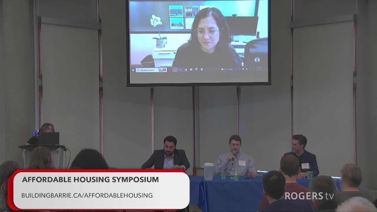 Rogers TV: Panel Discussion from Barrie's Affordable Housing Symposium (recorded on May 4, 2023)