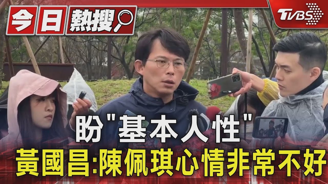 盼「基本人性」 黃國昌:陳佩琪心情非常不好