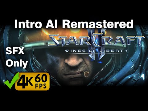 StarCraft 2: Wings of Liberty AI Remastered Intro 4K 60fps [SFX Only]