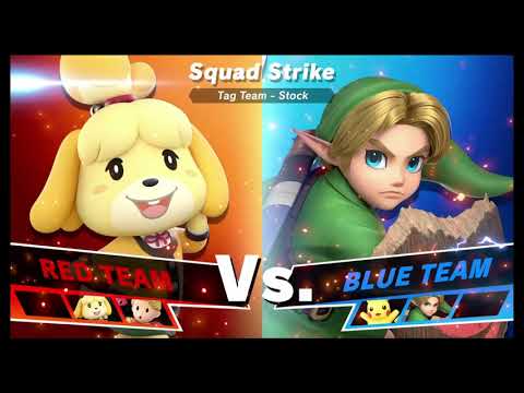 Super Smash Bros Ultimate Amiibo Fights   Request #2523 Kurosawa Maymika 3v3 Squad Strike