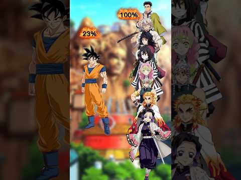 Goku vs Demon slayer Verse all characters #anime #demonslayer #dragonball