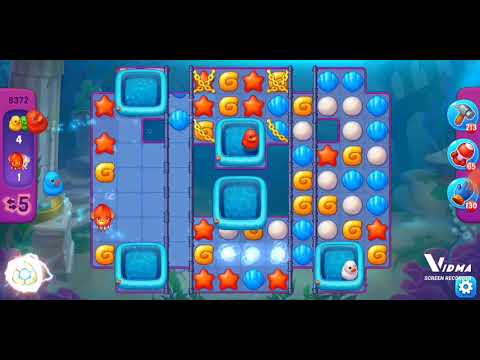 Fishdom. 8372 super hard level no boosters and diamonds. 11 moves