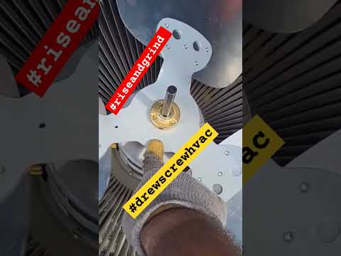 CCW vs CW condenser fan blades! (check out the video)‼️ #riseandgrind #hvac #philly #airconditioning