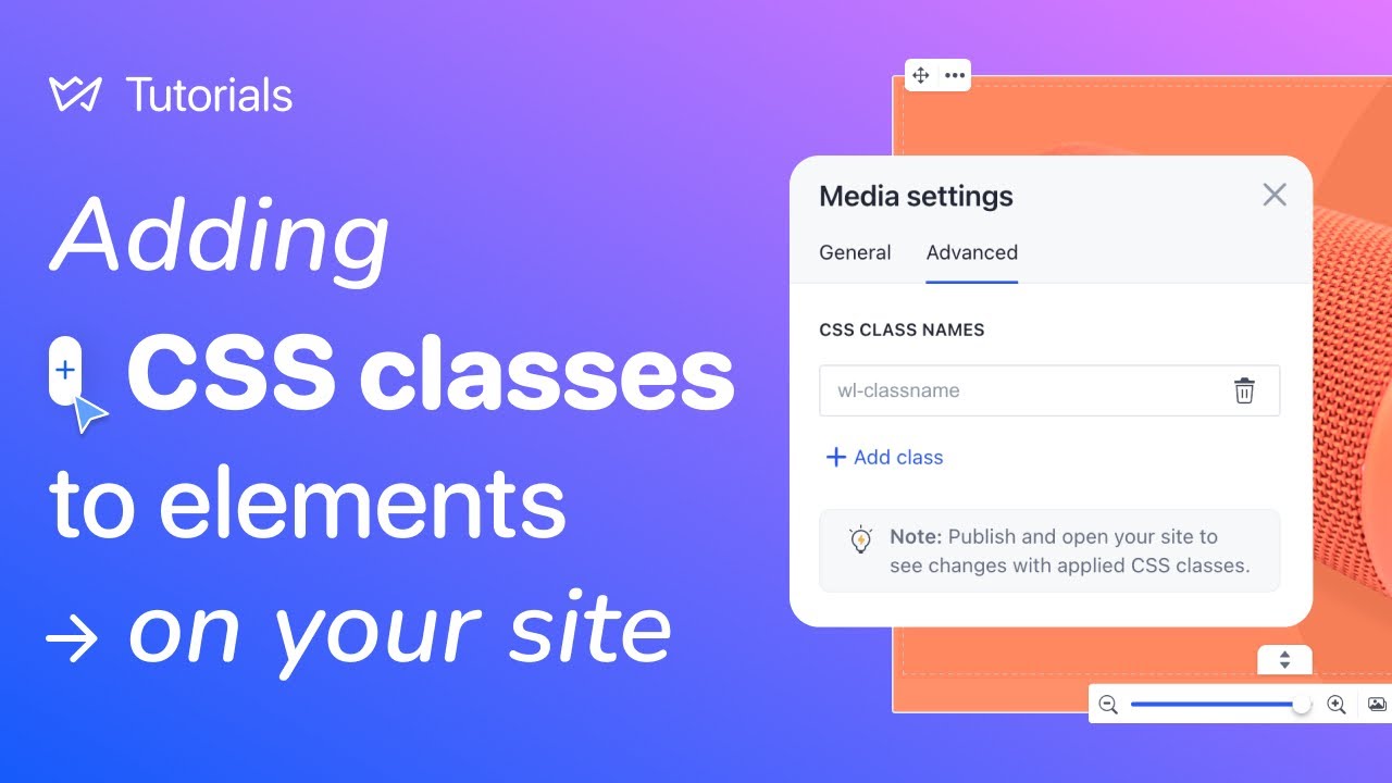 Adding CSS classes to elements on your site | Weblium website builder