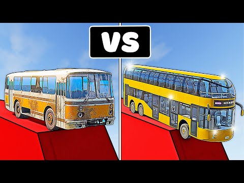 Vehicles, Truck and Cars vs Epic Jump, Descent, Bumps Obstacles in BeamNG.Drive