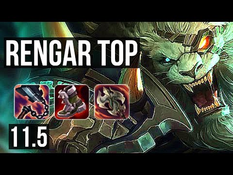 RENGAR vs URGOT (TOP) | 3.8M mastery, 2400+ games, 6 solo kills, Dominating | BR Diamond | v11.5
