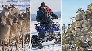 Abenteuer und uralte Legenden in den schneebedeckten Wäldern Burabays