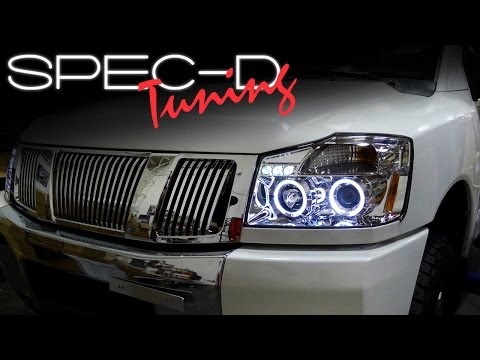 SPECDTUNING INSTALLATION VIDEO: 2004 - 2007 NISSAN TITAN PROJECTOR HEADLIGHTS