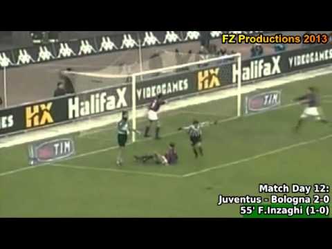 Serie A 1999-2000, day 12 Juventus - Bologna 2-0 (F.Inzaghi 1st goal)