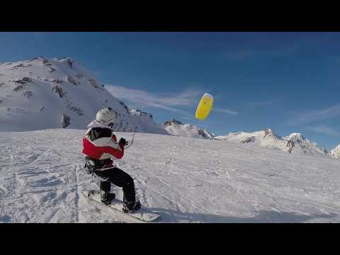 Snowkite lesson with Gabriele
