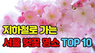 지하철로 가보는 서울 벚꽃 명소 TOP 10 #서울벚꽃명소, #벚꽃명소, #서울봄꽃명소,