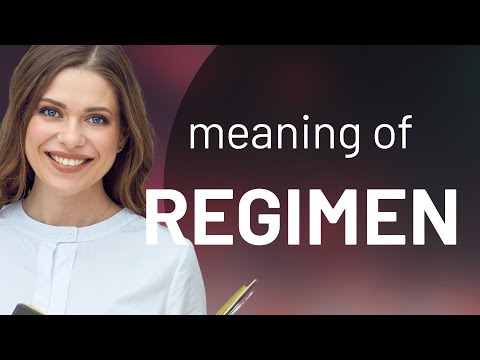 Regimen — REGIMEN definition