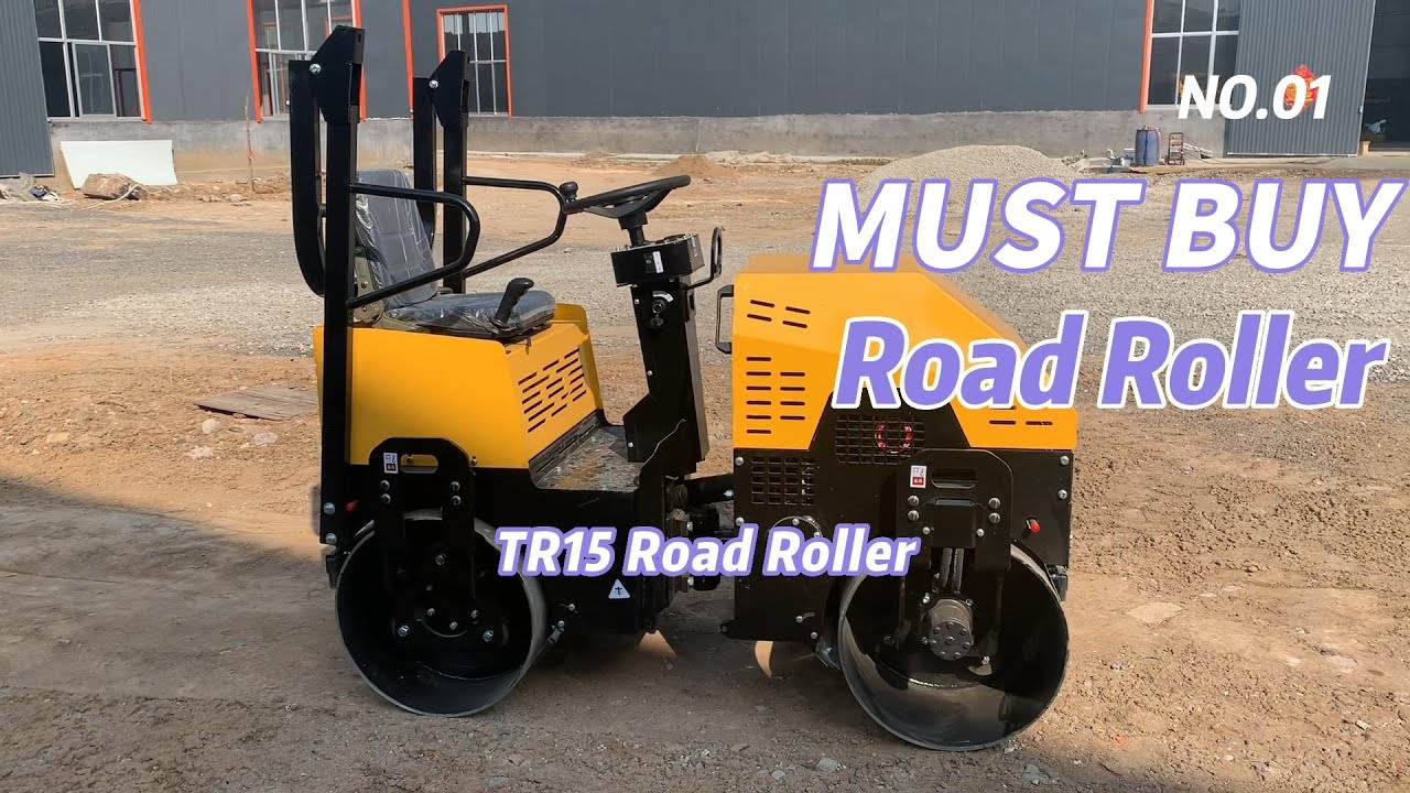 Vibratory compactor mini asphalt soil roller: TE15 road roller