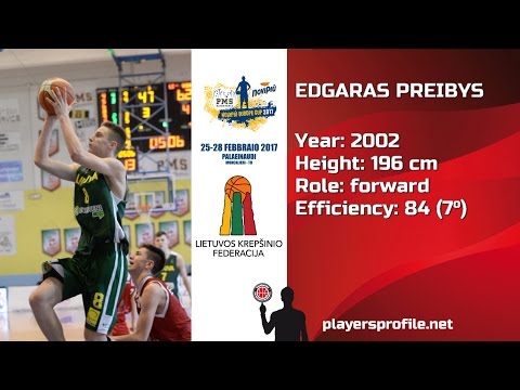Players Profile: Edgaras Preibys (Lituania) Moncalieri 2017