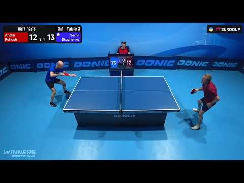 11:35 Andrii Rehush - Serhii Skachenko 18.08.2023 TT Euro.Cup Ukraine Master. TABLE 3