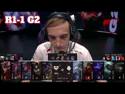 GEN vs G2 - Game 2 | Round 1 LoL MSI 2025 Main Stage | Gen.G vs G2 Esports G-2 full