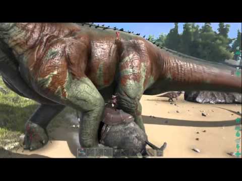 Xbox One Ark - Wooly Rhino vs Bronto