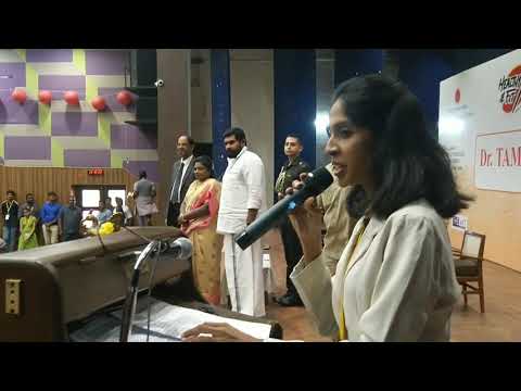 Nandhini Aravindan MC Nandhini Aravindan hosting Governor of Telengana Her Excellency Dr.Tamilisai Soundararajan Event