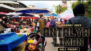 Antalya Konyaaltı Liman Salı Pazarı 21 January 2025 #antalya #konyaalt