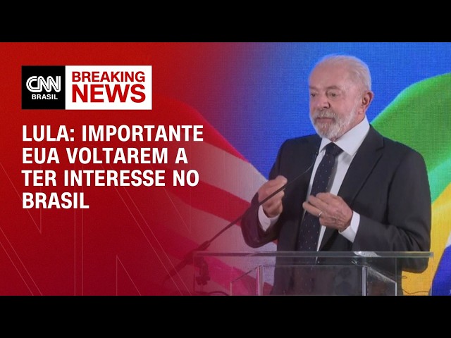 Importante EUA voltarem a ter interesse no Brasil, diz Lula | CNN 360°