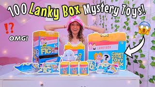 UNBOXING 100 *LANKY BOX* MYSTERY TOYS!!😱🎁✨⁉️(FIDGETS, BLIND BAGS, WORLD'S BIGGEST FOX HEAD?!?🫢⁉️)