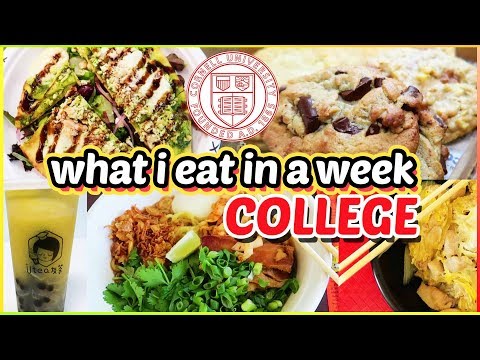 🍕what i eat in a week: college food edition🍣 @ Cornell University | Katie Tracy Video