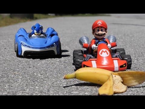 I Made A Real-Life INSANE Mario Kart DEATH Race | Mario VS Sonic