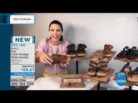 b.o.c. Kay Cork Wedge Slide Sandal