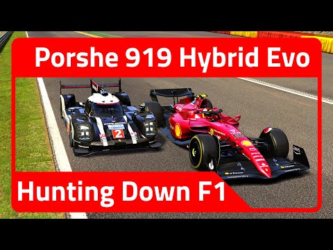 Porsche 919 Hybrid Evo HUNTING an F1 Car at Spa