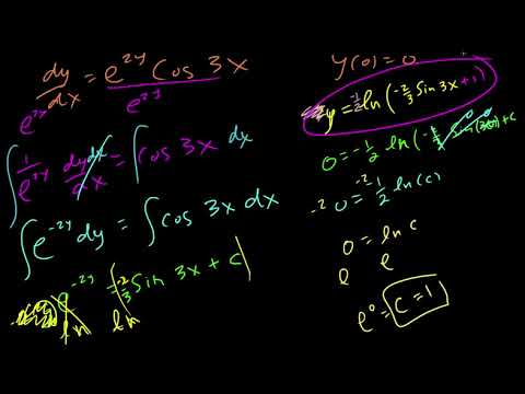 25D - Separable Differential Equations (Part 1)