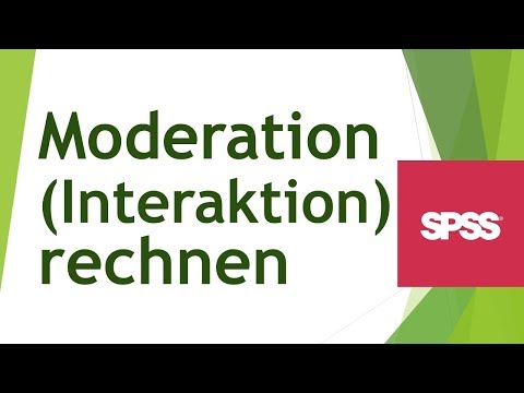 Moderation (Interaktion) in SPSS rechnen und interpretieren - Daten analysieren in SPSS (24)