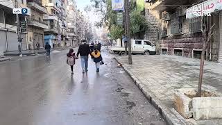 بدء عودة الحياة الطبيعية إلى حي #الأشرفية في #حلب بعد تأمينه من قبل قوى الأمن ?